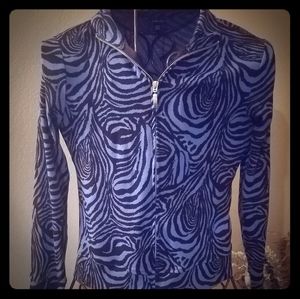 Professionally fun blue and black jacket